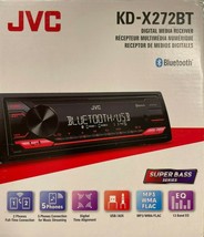 JVC - KD-X272BT - Digital Media Receiver w/Bluetooth &amp; USB/AUX Input - Black - £120.88 GBP
