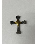Rustic Metal Forged Nails Crucifix Christian Cross Charm Pendant - $470.96 MXN