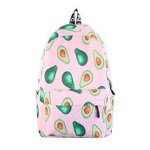 Women Backpack Fashion Shoulder Bag 2022 Avocado Pattern School Bag For Teenage  - £34.01 GBP