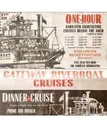 1980 Gateway Riverboat Cruises St Louis Advertisement Tom Sawyer Thatche... - $41.01 CAD