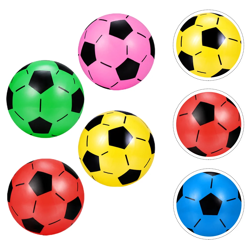 Nolitoy Deflated Soccer Balls Bulk 4Pcs Beach Balls Inflatable Soccer Ball Sand - £11.91 GBP