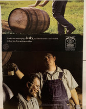 Jack Daniel’s Tennessee Whiskey Leaky Barrel  Magazine Print  Ad - $4.20