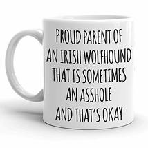 Proud Parent of An Irish Wolfhound Gift Mug for Women and Men, Funny Irish Wolfh - £12.05 GBP
