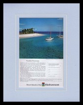 1964 Bahamas Travel Tourism Framed 11x14 ORIGINAL Vintage Advertisement - £35.49 GBP