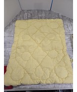 Vintage Quiltex Downlon Toddler Yellow Quilt Zippered Sleeping Bag Lace ... - $627.03 MXN
