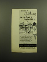 1960 Colorado Department of Public Relations Ad - Take a refreshing Vacation  - £11.95 GBP