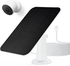Solar Panel Charger Compatible with Google Nest Cam Outdoor Indoor Battery Versi - £39.01 GBP