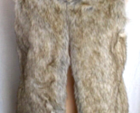 New Faux Fur Vest Wonder Nation Beige Girl Sz XL 14-16 - $14.84