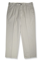 Brooks Brothers Mens Mushroom Hudson Fit Flat Front Chino Pants 44W x 34L BB-850 - £62.33 GBP