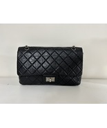 Auth Chanel Black 2.55 Reissue Quilted Age Calfskin 227 Jumbo Double Flap Bag  - £3,107.89 GBP