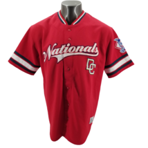 VTG Washington Nationals Nick Johnson Jersey Tru Fan  2000s MLB Stitched... - £41.84 GBP