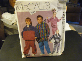 McCall&#39;s 7324 Boy&#39;s &amp; Girl&#39;s Tops &amp; Pull-On Pants Pattern - Size 7/8/10 - $7.77