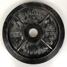VTG Standard Barbell Weight Plate, Olympic Size￼ 35 Lbs 15.9 KGS - £30.75 GBP