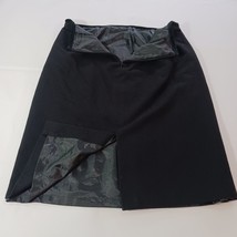 Kasper Women's Black Rear Zip & Slit Wool Blend Pull-On Skirt Size 12 Waist 31" image 6