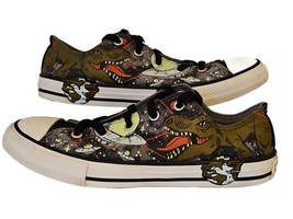 Converse All Star Dinoverse Chuck Taylor Sneakers Junior 4 Low Top Dinosaur UFOs - £25.57 GBP