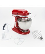 KitchenAid5-qt 325W Artisan Stand Mixer with Flex Edge in Red - $193.99