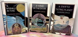 Lot of 3 Madeleine L&#39;engle Books Wrinkle in Time Series Swiftly Wind in ... - $12.86