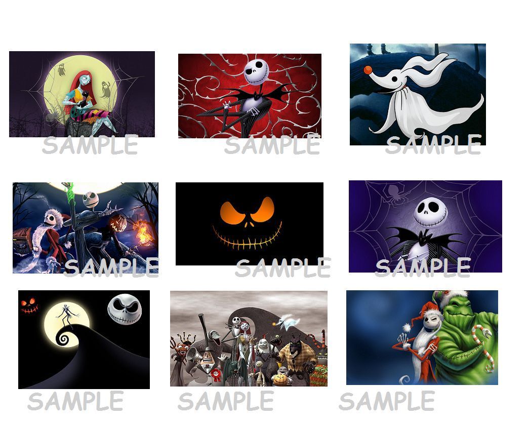 The Nightmare Before Christmas Stickers.Birthday Party Favors,Jack Skellington - $11.99