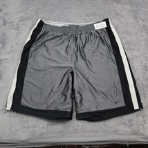 Nike Shorts Mens Gray Adjustable Waist Basketball Sports Active Pull On Bottoms - £18.16 GBP