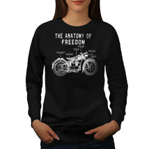Wellcoda Freedom Anatomy Womens Sweatshirt, Bike Ride Casual Pullover Jumper - £23.11 GBP+