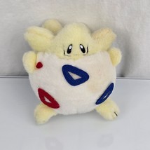 RARE Vintage Pokemon TOGEPI 4&quot; FUZZY Plush Doll Figure TOMY Toy Authentic - $29.69