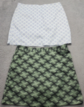 Lot of 2 Greg Norman Golf Skort Womens Size 10 Multi Geo Print Underwired Lined - £17.80 GBP