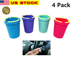 4 Pack Glow in Dark Butt Bucket Ashtray Cigarette Extinguishing Cup Car Holder - £10.39 GBP