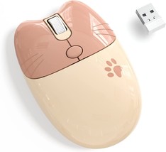 Wireless Mouse, 2.4G Noiseless Mouse with USB Receiver Portable Computer Mice - £19.77 GBP