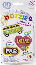 Diamond Dotz DOTZIES Diamond Art Sticker Kit - Multi Pack Love 3 Per Pkg - $875.89 MXN