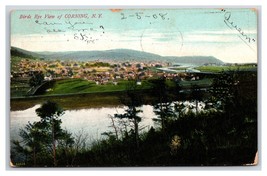 Birds Eye View Corning New York NY DB Postcard W9 - £1.48 GBP