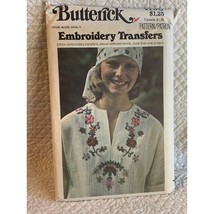 Butterick Embroidery Transfers Iron On Pattern 4106 - Uncut - $10.88