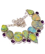 Titanium Druzy, Amethyst Gemstone 925 Silver Overlay Handmade Statement ... - $78.95