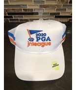 PGA 2020 Jr League Adjustable Hat Cap Golf White Adult New With Tag - €12,59 EUR