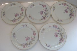 5 Vtg Hutschenreuther LHS Porcelain 7 5/8&quot; Salad Dessert Plates Bavaria ... - $18.81