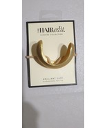 The Hair Edit Brilliant Cuff Moon Statue Salvatore Ferragamo Gold Metal ... - $230.34 MXN