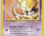 M) Pokemon Nintendo GAMEFREAK Collector Trading Card Sabrina&#39;s Abra 91/1... - $36.64 MXN