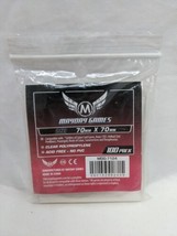 Pack Of (100) Mayday Games Clear Soft Sleeves 70MM X 70MM - $7.12