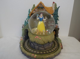 Disney Snow White Cottage in the Forest Animated Musical Snowglobe  - $250.00