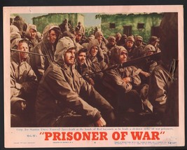 Prisoner of War Lobby Card-Steve Forrest as a prisoner of war. - £25.70 GBP