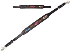 Horse Western Leather Tack Hand-Painted Multicolored Floral Rose Tooled ... - $26.72