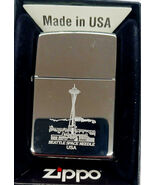 Sharp Polished Seattle Space Needle  Zippo Lighter - $28.45