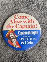 CAPTAIN MORGAN Spiced Rum Cola Come Alive with the Captain Pinback Hat Pin Rare - £11.21 GBP