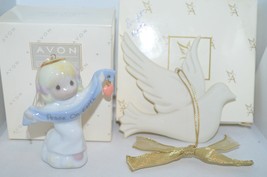 Avon Precious Moments Peace On Earth Angel Ornament 1998 Touched by an A... - £11.91 GBP