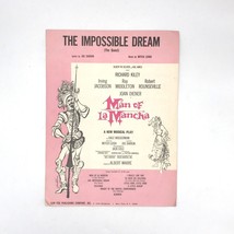Vintage Sheet Music, The Impossible Dream The Quest 1965, Man of La Mancha Music - £14.42 GBP