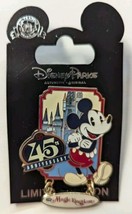 Disney Magic Kingdom 45th Anniversary Cast Exclusive pin LE 750 Dangle Rare image 2