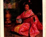 Mizru Yashida Painting The Solo Japanese Woman w Guitar 1909 UDB Postcard - $4.90