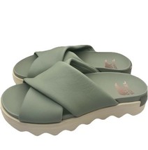 SOREL Women&#39;s Viibe Platform Sandal Green Size 8 - $28.49