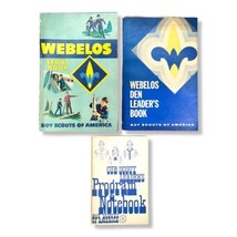 Vintage Webelos Boy Scout Cub Scout Book Den Leader&#39;s Book Program Notebook 60&#39;s - £22.42 GBP