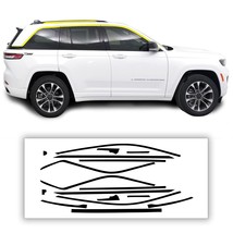 Fits 2022 2023 Jeep Grand Cherokee Rear Sides Chrome Delete Vinyl Decal ... - £47.17 GBP