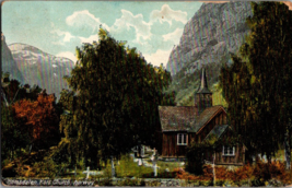 Vtg Postcard Romsdalen Kars Church Norway, Rauma, Postmarked 1911 - $12.55